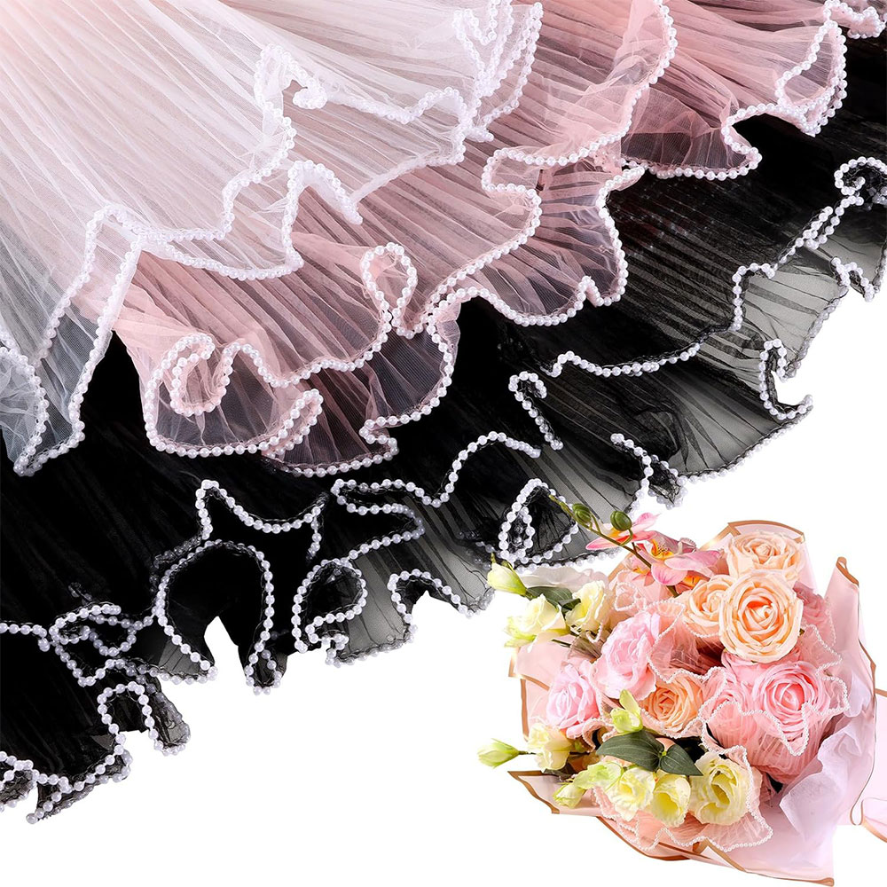 Florist Supply Paper - 28cmX3.8Yds Flower Wrapping Paper Pearl Wave