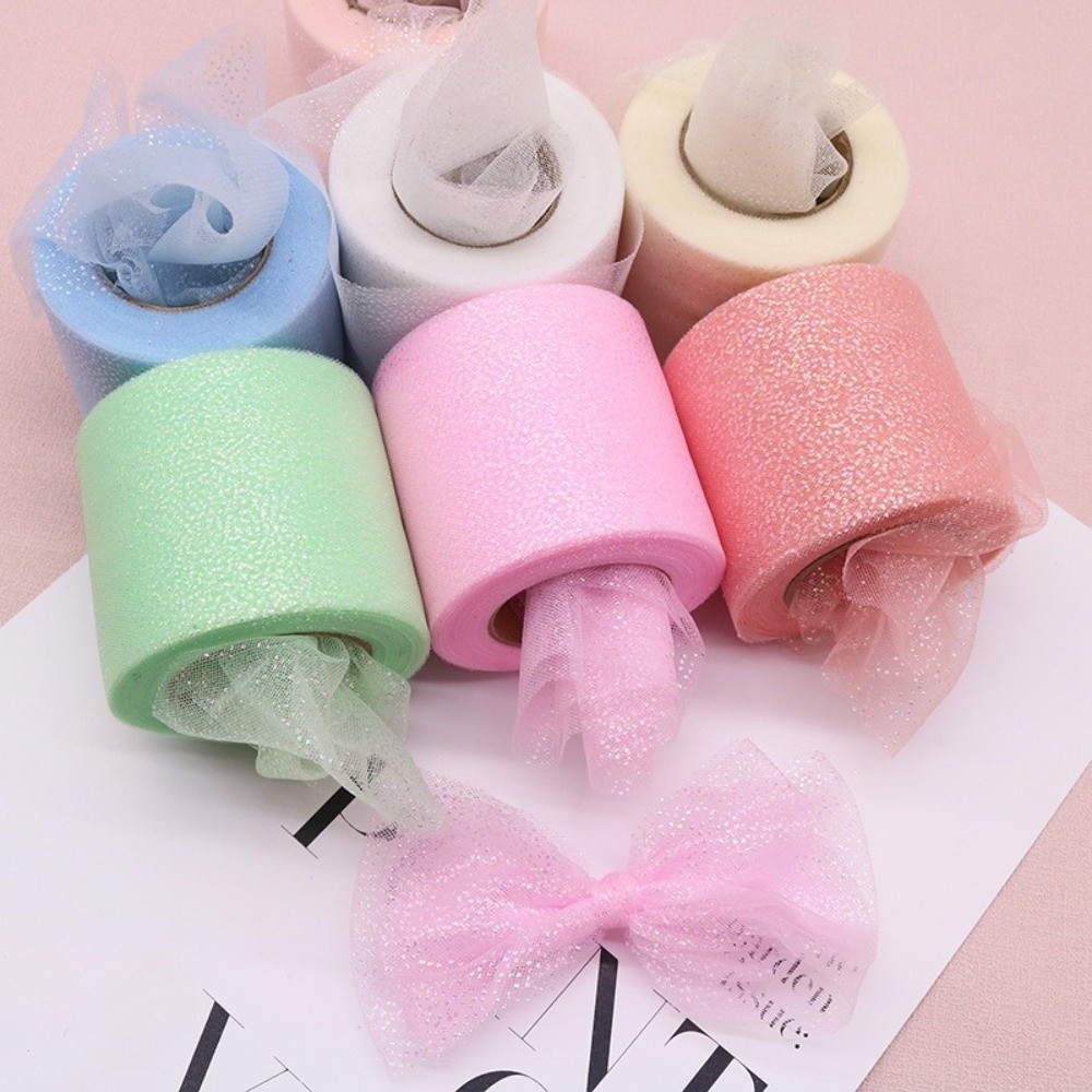 6CM 25Yards Crystal Sequin Rib - Ribbon Organza Roll review and price