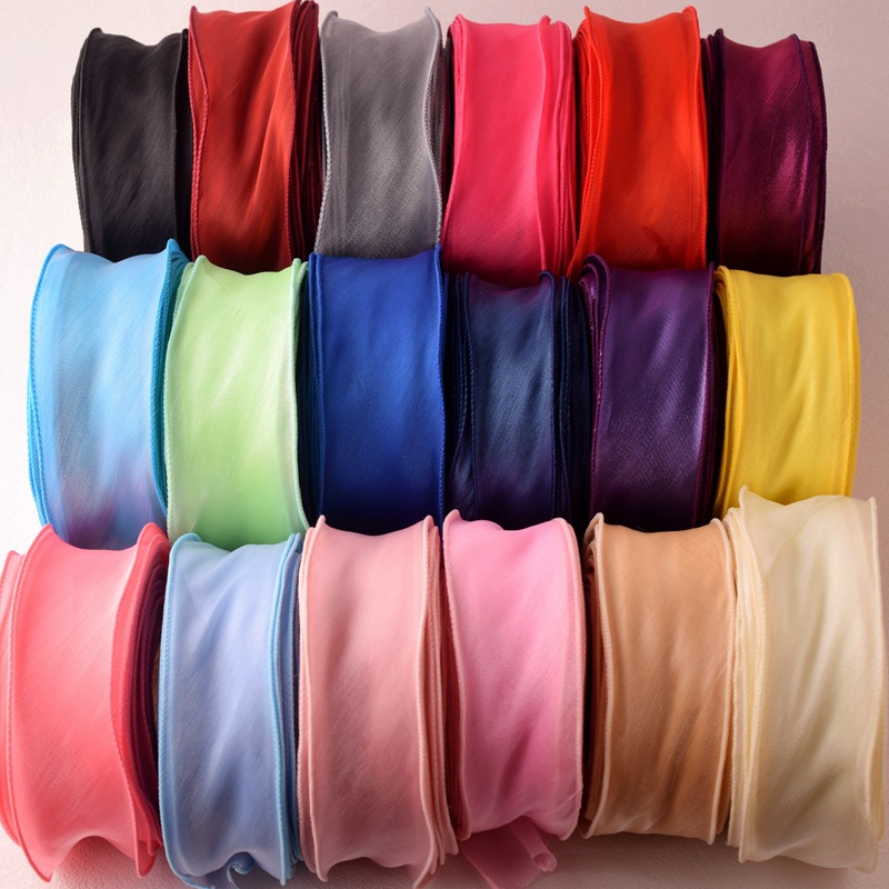 Satin Organza Ribbon Rainbow F - Ribbon Organza Roll review and price