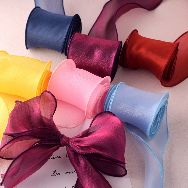 Satin Organza Ribbon Rainbow F - Ribbon Organza Roll review and price
