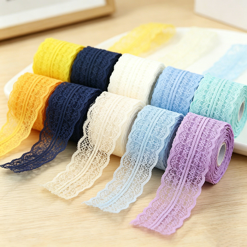 (5 Yards/Roll) 45mm White Lace - Ribbon Organza Roll review and price
