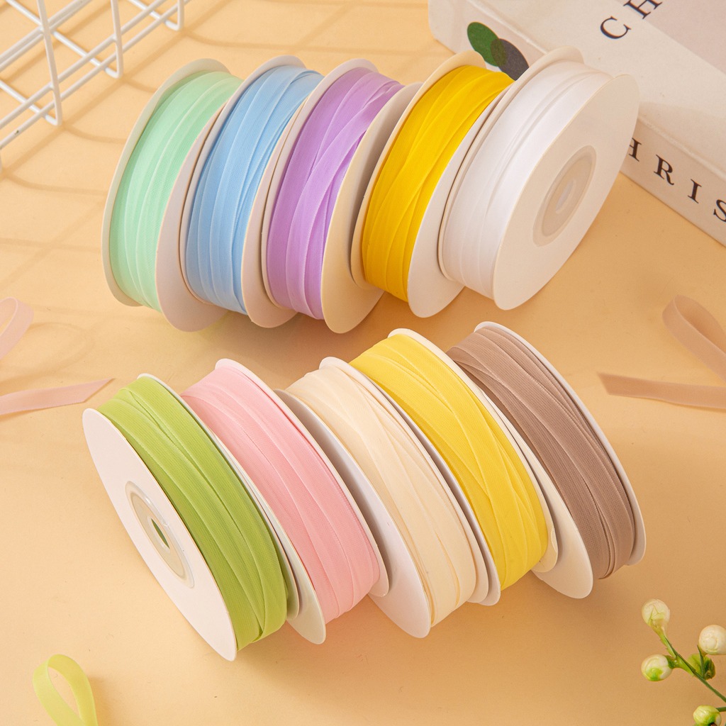 25Yards/Roll 6mm Double-sided  - Ribbon Organza Roll review and price