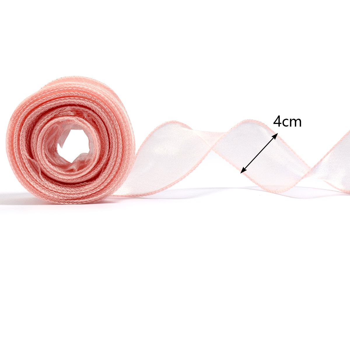 10yards/roll Sheer Chiffon Rib - Ribbon Organza Roll review and price