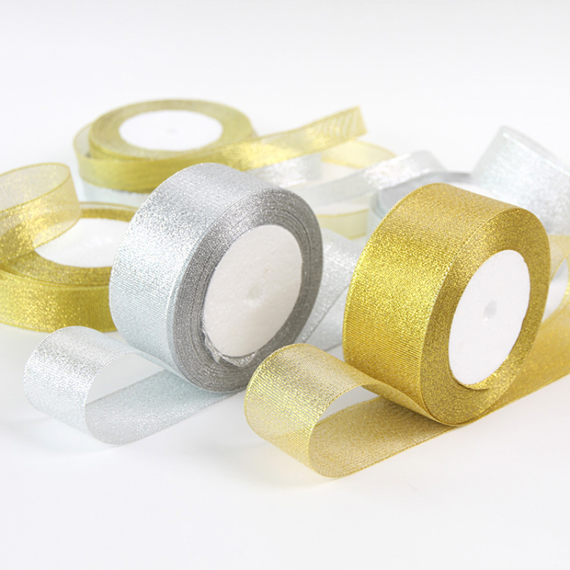 Gold/Silver Organza Onion Ribb - Ribbon Organza Roll review and price