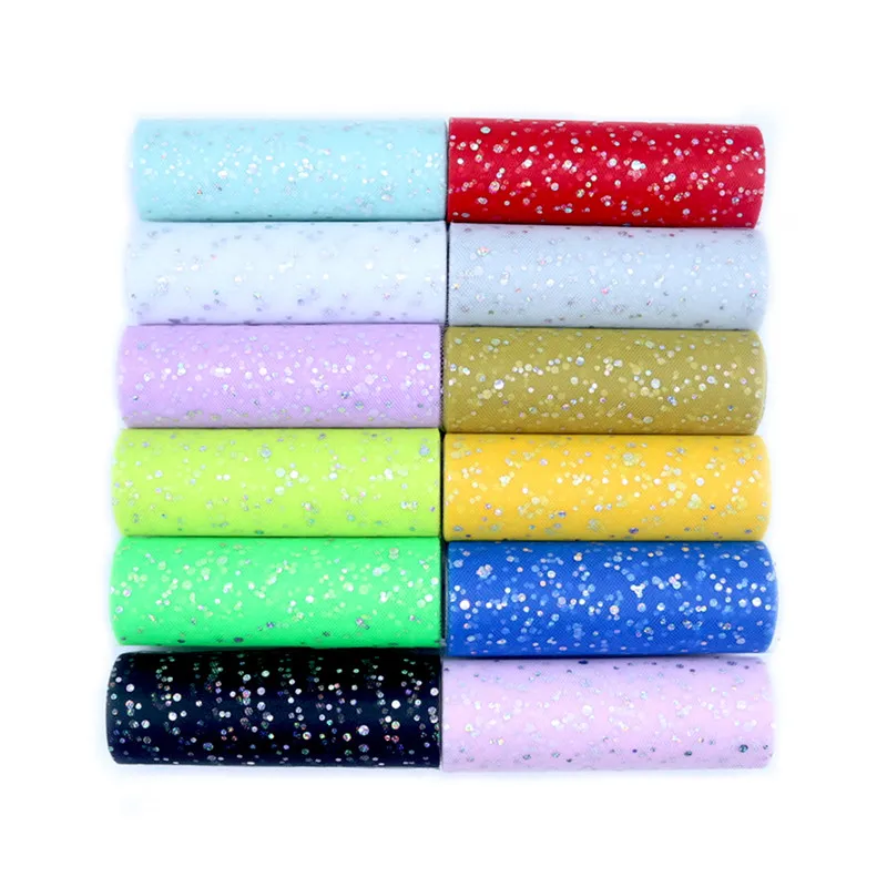 Glitter Sequin Tulle Roll 15cm - Ribbon Organza Roll review and price