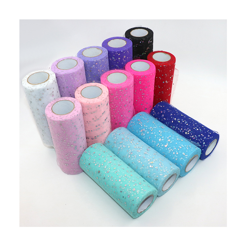 Glitter Sequin Tulle Roll 10 Y - Ribbon Organza Roll review and price